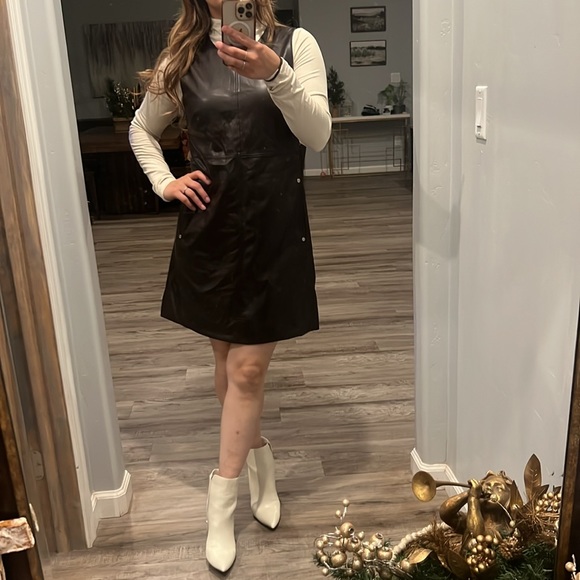 tommy hilfiger leather dress Buy Tommy Hilfiger Square Neck Buckle Detail Leather Bodycon Mini Dress - Dresses for Women 24441108
